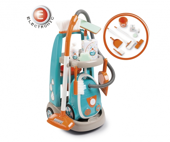 Chariot De Menage + Aspirateur Accessoires
