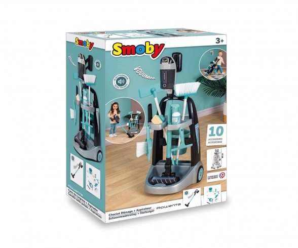 Rowenta Chariot De Ménage + Aspirateur balai Accessoires