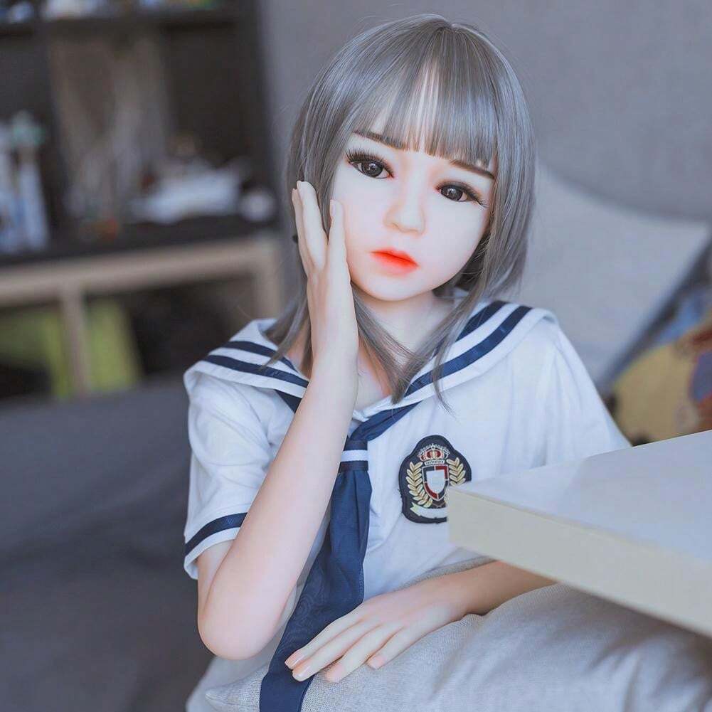 50in(125cm) Bianca Flat School Girl Premium Lifelike Mini Sex Doll
