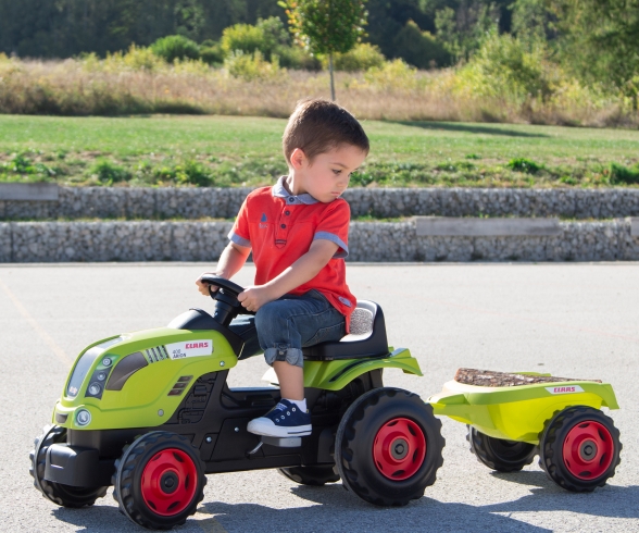 Claas Tracteur Farmer XL + Remorque
