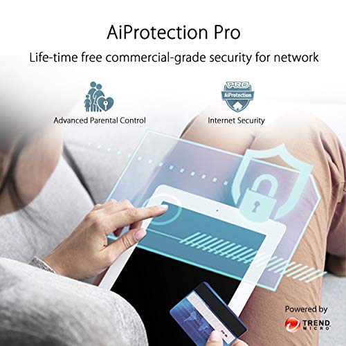 ASUS ZenWiFi AX6600 Tri-Band Mesh WiFi 6 System (XT8 2PK) - Whole Home Coverage up to 5500 sq.ft & 6+ rooms, AiMesh, Included Lifetime Internet Security, Easy Setup, 3 SSID, Parental Control, White