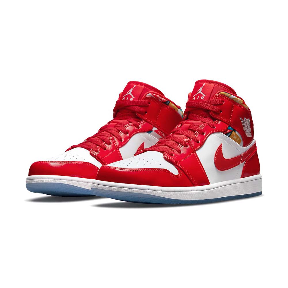 Air Jordan 1 Mid  ‘ Red Patent ‘ DC7294-600