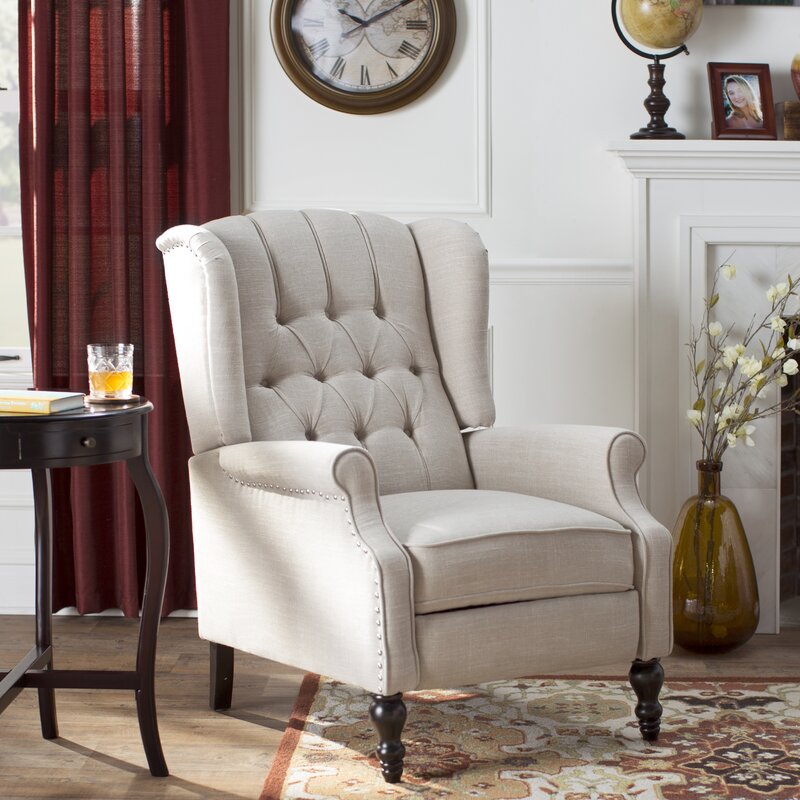 Albertine 75Cm Wide Manual Wingback Chair Recliner